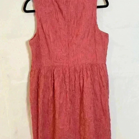 Talbots Sheath Flower Embroidered Peach Dress Size 16P - Picture 8 of 15